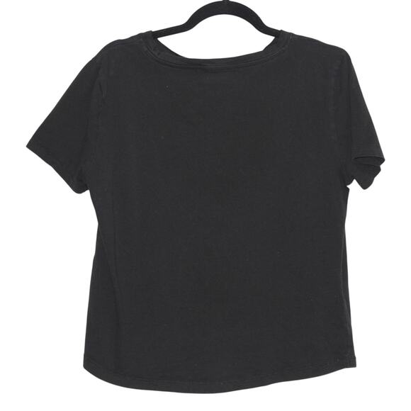 MANGO Black T-shirt Short Sleeve Size Large - Picture 3 of 4